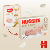 Huggies Scutece Extra Care 2 ( 3-6 kg) 58 buc - thumbs image 3