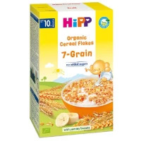 HiPP Organic 7 fulgi de cereale fără lapte cu banane 10m+ 200g