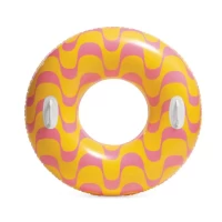 Colac gonflabil de înot cu mânere, 91 cm, max. 60 kg, 2 culori, 9+ ani, Intex (59256)