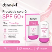 Dermokil Crema fluida solara roz power tonifianta SPF 50+ 60 g - thumbs image 2