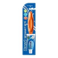 Banat Perie pentru dinti Travel, 1 bucata + Pasta de dinti, 15 ml