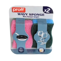 Proff Волнистая губка для мытья посуды (2 штуки) - thumbs image 2