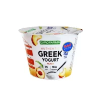 Evrofarma Iaurt grecesc 0% cu piersic 150g