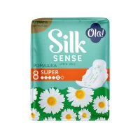Ola! Гигиенические прокладки Silk Ultra super Ромашка 8 шт