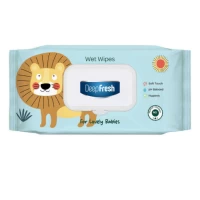 DeepFresh Влажные салфетки с крышкой 72 шт Lovely Baby Lion