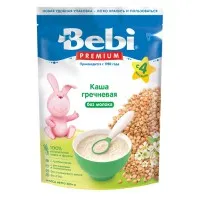 Bebi Premium Каша безмолочная гречневая с пребиотиками( 4 м+) 200 гр.