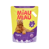 Miau Miau Asternut igienic pentru pisici tofu Lavanda 6L