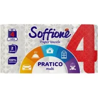 Soffione Бумажные полотенца Pratico multi 2 слоя 4 рулона
