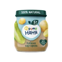 FrutoNanny Piure din dovlecel si cartofi 110g (5+)