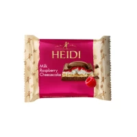 Heidi Ciocolata cheesecake zmeura si biscuit 55 g