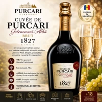 Вино игристое Cuvee de Purcari Feteasca Alba 0.75 л 12.5% - thumbs image 2