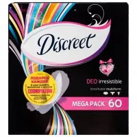Discreet Absorbante zilnice Deo Irresistible 60 buc