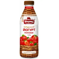 Йогурт Ферма с наполнителем Клубника 1,5% 820г 820г - thumbs image 2