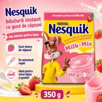 Nesquik Растворимый какао-напиток со вкусом клубники 350 г - thumbs image 2