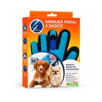 4Dog Manusa Perie 5 degete albastra