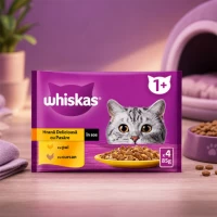 Whiskas Hrana umeda pentru pisici adulte cu carne de pasare in sos PLIC 4x85g - thumbs image 2