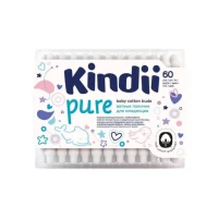 Детские ватные палочки Kindii 60 шт