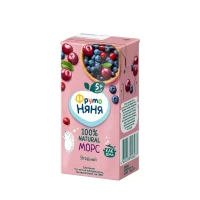 FrutoNanny Mors din merișor, afine și vișină 200 ml, de la 5 luni