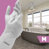 Chisto перчатки виниловые очень прочные M 1 пара - thumbs image 2