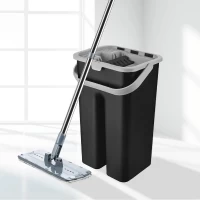 Proff Style Set cu mop Plat, 9 litri, Negru - thumbs image 5