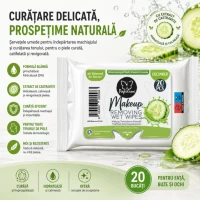 Влажные косметические салфетки с огурцом Papilion 20 шт - thumbs image 2