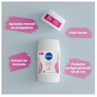 Nivea Дезодорант-стик Fresh Flower, 50 мл - thumbs image 3