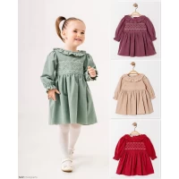 Eray Kids Rochie brodată din dantelă cu volane 74-92 cm 6356 - thumbs image 2