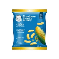 Snacks gustare cu porumb, +7 luni, 28 g, Gerber