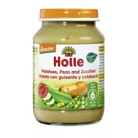 Holle Piure de cartofi, mazare și dovlecel (6 luni+) Bio Organic 190g - thumbs image 1