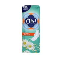 Ola! Гигиенические прокладки Wings Super Солнечая ромашка 9 шт