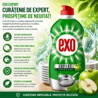 Средство для мытья посуды EXO Expert Яблоко и Мята 700 мл - thumbs image 2