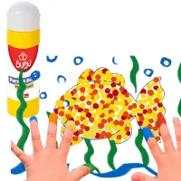 Vopsea galbena pentru pictura cu degetele, 250 ml - thumbs image 2