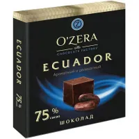 Шоколад O`Zera Ecuador содержание какао 75% 90 г