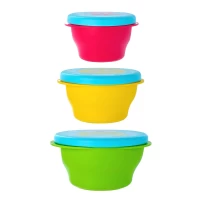 Set 3 boluri de hranire cu capac, 160/240/340 ml, U-grow - thumbs image 3