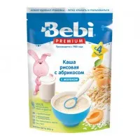 Bebi Premium Terci de orez cu lapte si caise (4 m+) 200 gr. - thumbs image 1