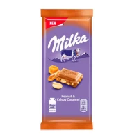 Milka Шоколад молочный с рисовыми шариками и хлопьями 90г
