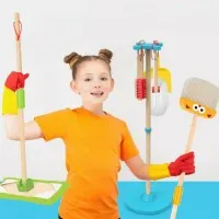 Jucarie set pentru curatenie din lemn TF436A - thumbs image 11