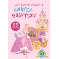 Carte cu autocolante cartea printesei