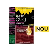 Garnier Olia Vopsea de par permanenta fara amoniac 6.60 Rosu Intens