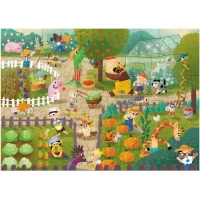 Dodo Joc de dezvoltare-puzzle Vara in sat, seria Wimmelpuzzle, 60 elem. - thumbs image 2