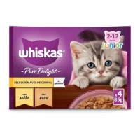 Whiskas Набор мясных продуктов 4 упаковки по 85 г, детский