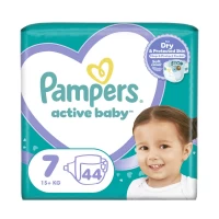 Pampers Scutece Active Baby Jumbo, Marimea 7, 15kg+, 44 buc