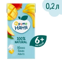 FrutoNanny Nectar cu mar, banana si mango 200ml - thumbs image 2
