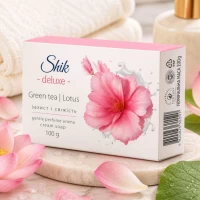 Крем-мыло твердое SHIK De Luxe Зеленый чай и лотос 100 г - thumbs image 2