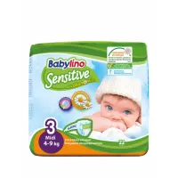 Подгузники Babylino Sensitive N3 4-9кг, 22 шт - thumbs image 1
