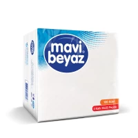 Mavi Beyaz Бумажные салфетки специально сложенные 30x30 100шт