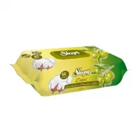 Sleepy Servetele umede 50buc Bumbac cu ulei de Masline - thumbs image 2