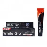 White Glo зубная паста 100гр отбеливающая с углем