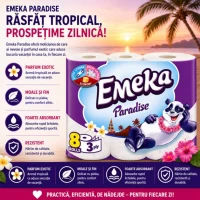 Emeka Hartie igienica, 3 straturi, 8 role Paradise - thumbs image 2