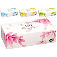 Silken servetele cosmetice 150 buc 2-str Natutal - thumbs image 2